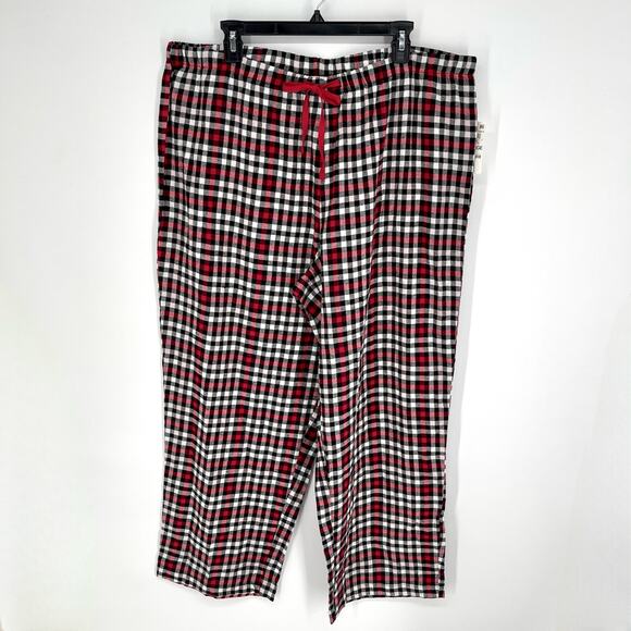Charter Club NWT Women's PJ Pants Relaxed Fit Size XXL Multi Buffalo Check - Picture 1 of 6